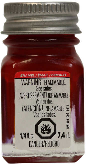 6 Pack - Testors Enamel Paint .25oz-Dark Red Gloss - 11TT-1104 - 075611110400
