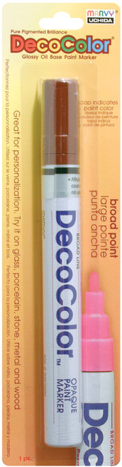 3 Pack - Uchida DecoColor Broad Glossy Oil-Based Paint Marker-Brown - 300C-6 - 028617030623