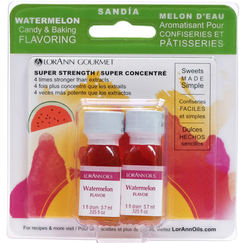 LorAnn Candy & Baking Flavoring .125oz 2/Pkg-Watermelon FLAVORNF-260 - 023535260046