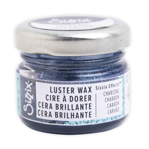 Sizzix Effectz Luster Wax 20ml-Charcoal 666169