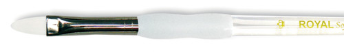 6 Pack - Royal & Langnickel(R) Soft-Grip White Taklon Filbert Brush-Size 8 - SG4020-8 - 090672026217