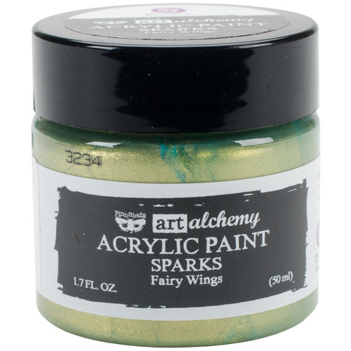 3 Pack Finnabair Art Alchemy Sparks Acrylic Paint 1.7 Fluid Ounces-Fairy Wings AASAP-64078 - 655350964078