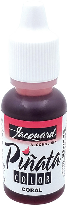 6 Pack - Jacquard Pinata Color Alcohol Ink .5oz-Coral - JFC-1008 - 743772033905