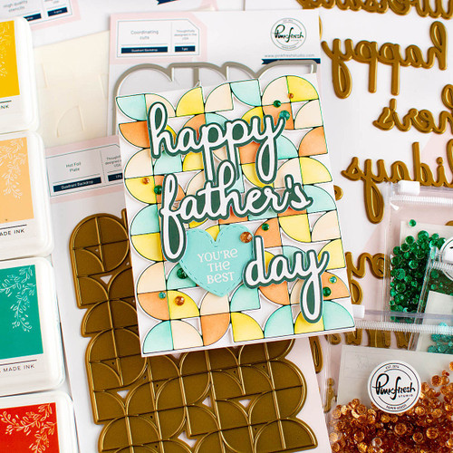 Pinkfresh Studio Hot Foil Plate-Phrase Builder: Happy - PF181422 Pinkfresh Studio Hot Foil Plate-Phrase Builder: Happy - PF181422
