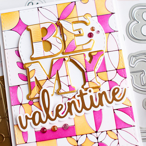 Pinkfresh Studio Hot Foil Plate-Phrase Builder: Happy PF181422