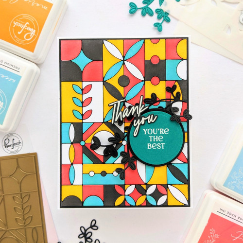 Pinkfresh Studio Hot Foil Plate-Modern Design Blocks - PF181322 Pinkfresh Studio Hot Foil Plate-Modern Design Blocks - PF181322