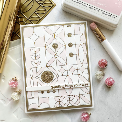 Pinkfresh Studio Hot Foil Plate-Modern Design Blocks - PF181322 Pinkfresh Studio Hot Foil Plate-Modern Design Blocks - PF181322