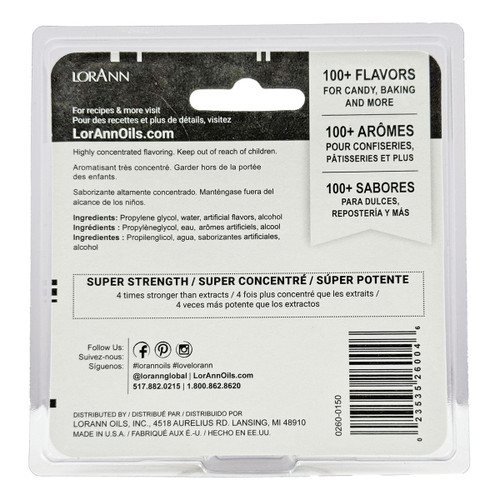 6 Pack - LorAnn Candy & Baking Flavoring .125oz 2/Pkg-Watermelon - FLAVORNF-260