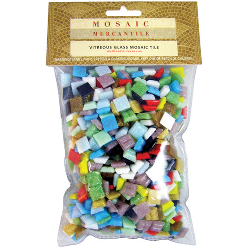 Diamond Tech Vitreous Glass Mosaic Tiles 1lb-Assorted - ASTMINI1 - 638799701015