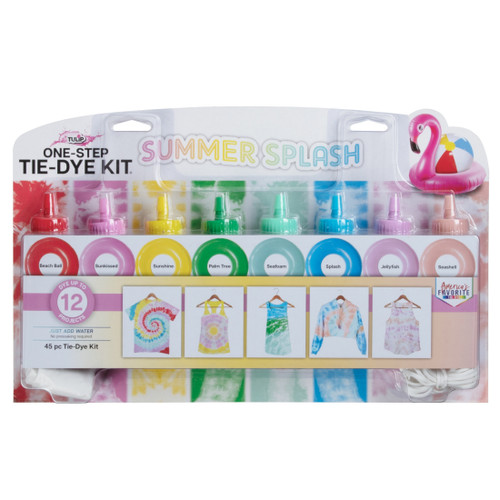 Tulip One-Step Tie-Dye 8 Color Kit-Summer Splash - 47277 - 017754472779