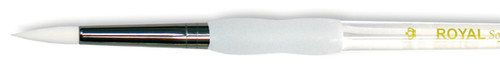Royal & Langnickel(R) Soft-Grip White Taklon Round Brush-Size 6 - SG4000-6 - 090672026149