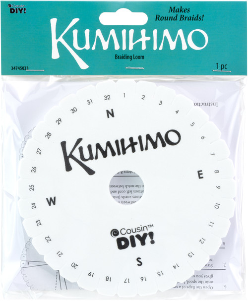 CousinDIY Kumihimo Braiding Loom 5.375"-Round - 34745-033 - 016321129788