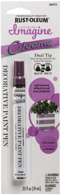 3 Pack - Rust-Oleum Imagine Chrome Marker-Lavender - 364275 - 020066484859
