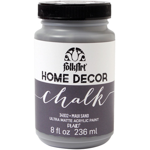 3 Pack - FolkArt Home Decor Chalk Paint 8oz-Maui Sand - HDCHALK-34932 - 028995349324