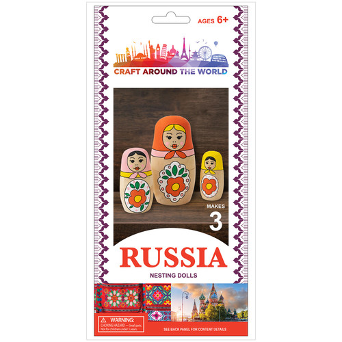 Craft Around The World Russian Nesting Dolls-Makes 3 - 34019476 - 765468027937