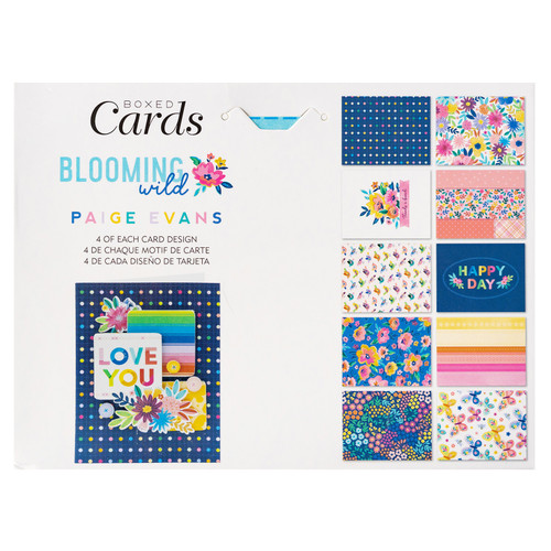 American Crafts A2 Cards W/Envelopes (4.375"X5.75") 40/Box-Paige Evans Blooming Wild PE014065