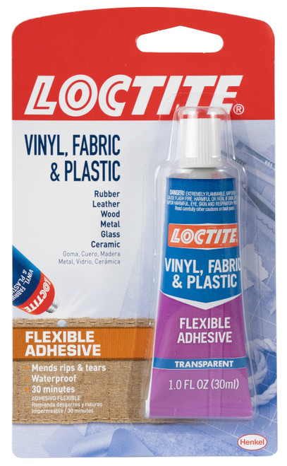 6 Pack - Loctite Vinyl, Fabric & Plastic Flexible Adhesive-1oz - 1360694 - 079340685734