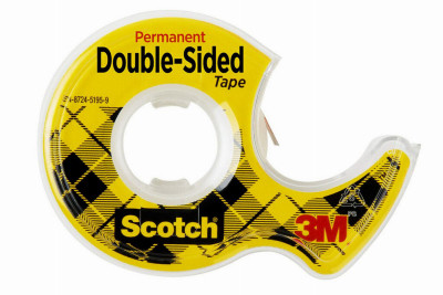 6 Pack - Scotch Permanent Double-Sided Tape-.5"X250" - 136-3M - 021200010323