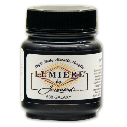 Jacquard Lumiere Metallic Acrylic Paint 2.25oz-Galaxy - LUMIERE-1GDQT - 743772002185