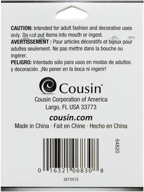 3 Pack - CousinDIY Jewelry Basics Large Keyring W/Lobster 2/Pkg-Silver - 34719173