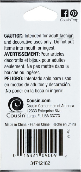 6 Pack - CousinDIY Jewelry Basics Metal Findings-Bright Silver Jump Rings 4,6,8mm 36/Pkg - JBF-12182 6 Pack - CousinDIY Jewelry Basics Metal Findings-Bright Silver Jump Rings 4,6,8mm 36/Pkg - JBF-12182