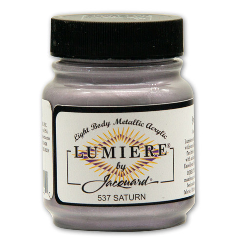 Jacquard Lumiere Metallic Acrylic Paint 2.25oz-Saturn - LUMIERE-1GDQG - 743772000440