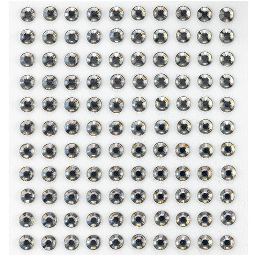 CousinDIY Acrylic Adhesive Gems 6mm-Silver - GEMS6MM-3341