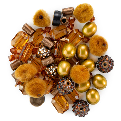 CousinDIY Fun Pack Bead Mix-Brown Mix - A50025R8-G18HB