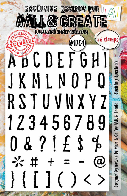 AALL And Create A5 Photopolymer Clear Stamp Set-Spelling Spectacle - 5A0029DW-1GCRZ - 5060979167314