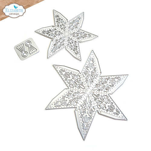 Elizabeth Craft Metal Die-Joyous Ornament Stars 2 5A002B6Q-1GDPK