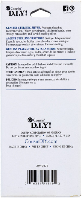 3 Pack - CousinDIY Slide-A-Bead Chain 18"-Silver - A50025RM-G18HL
