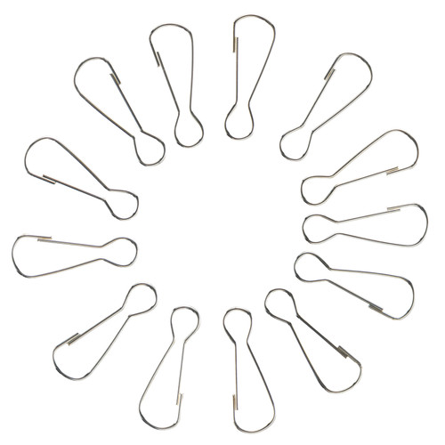 12 Pack - CousinDIY Lanyard Hooks 16/Pkg-Silver - A50025RL-G18HH
