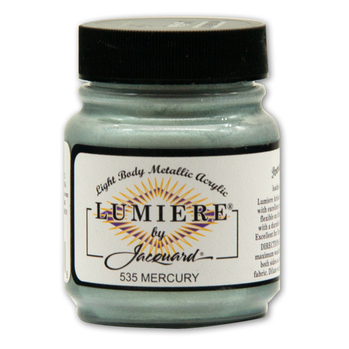 3 Pack - Jacquard Lumiere Metallic Acrylic Paint 2.25oz-Mercury - LUMIERE-1GDQN - 743772000426