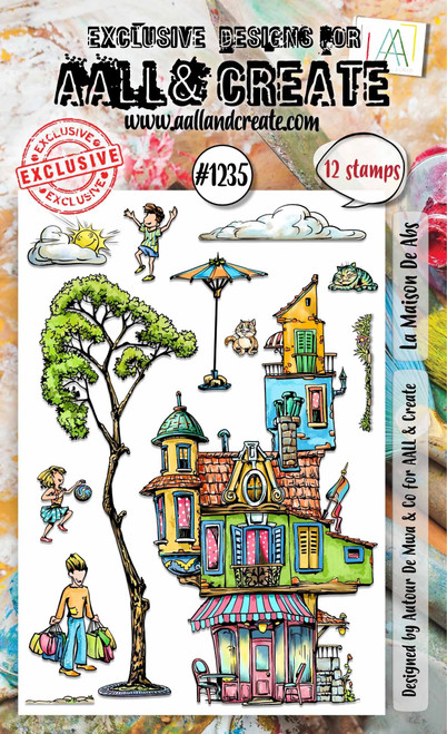 AALL And Create A6 Photopolymer Clear Stamp Set-La Maison De Abs - 5A0029FS-1GCS9 - 5060979167888