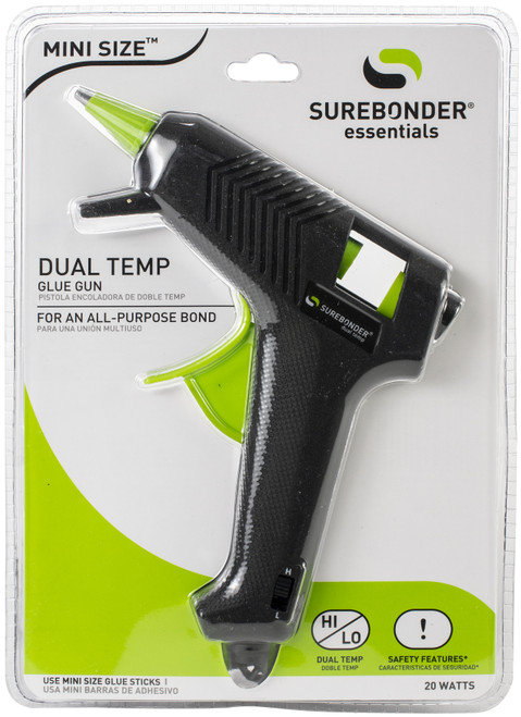 Surebonder Dual-Temp Mini Glue Gun-Black - DT-200 - 018239200009