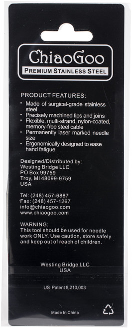 3 Pack - ChiaoGoo Red Circular Knitting Needles 9"-Size 5/3.75mm - 6009-5 3 Pack - ChiaoGoo Red Circular Knitting Needles 9"-Size 5/3.75mm - 6009-5