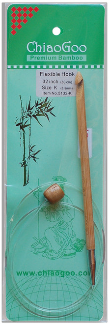 3 Pack - ChiaoGoo Flexible Tunisian Hook 32"-Size K10.5/6.5mm - 5132-K - 0812208025620