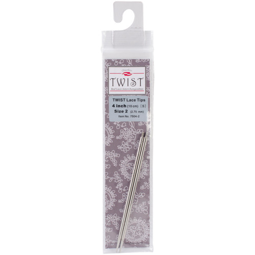 3 Pack ChiaoGoo TWIST Red Lace Mini Interchangeable Tips 4"-Size 1/2.25mm 7504MINI-1 - 812208029017