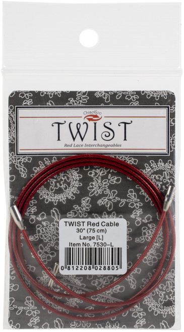 3 Pack ChiaoGoo TWIST Red Lace Interchangeable Cables 30"-Large 7530-L - 812208028805