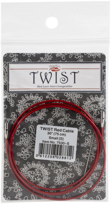 3 Pack ChiaoGoo TWIST Red Lace Interchangeable Cables 30"-Small 7530-S - 0812208028812