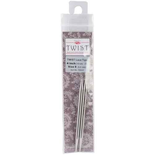3 Pack - ChiaoGoo TWIST Red Lace Interchangeable Tips 4"-Size 8/5mm - 7504C-8 - 0812208028492