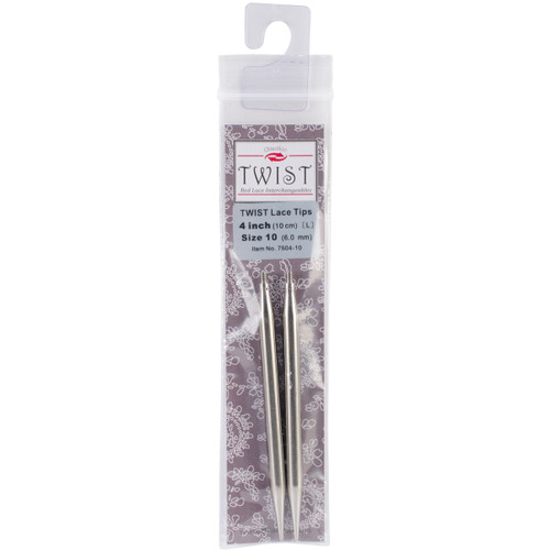 3 Pack - ChiaoGoo TWIST Red Lace Interchangeable Tips 4"-Size 10/6mm - 7504C-10 - 0812208028515