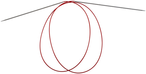 3 Pack - ChiaoGoo Red Lace Stainless Circular Knitting Needles 40"-Size 0/2mm - 7040-0