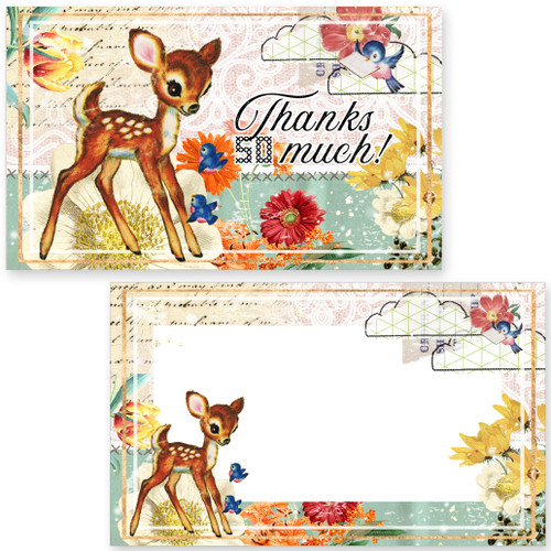 Memory Place Journal Card Pack 20/Pkg-My Deer Friend 5A002BBK-1GDSW