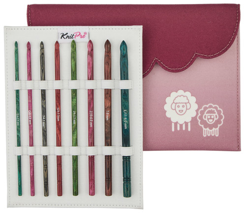 KnitPro-Dreamz Deluxe Single Ended Crochet Hook Set-Set Of 8 Assorted Sizes 5A002B3J-1GDKW - 8907628073060