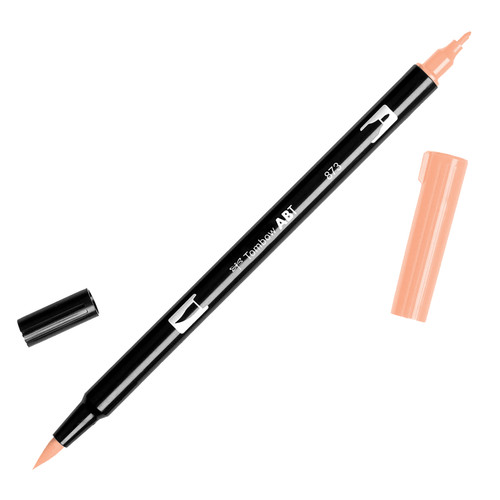 6 Pack - Tombow Dual Brush Marker Open Stock-873 Coral - DBP-56601 - 085014566018