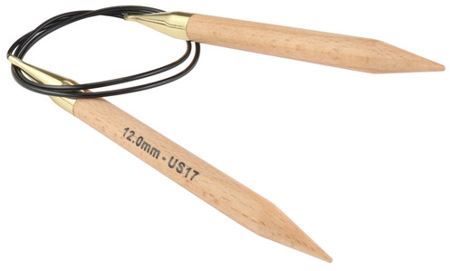 2 Pack - KnitPro-Basix Beech Fixed Circular Needles 40"-Size 17/12.00mm - 5A0028GC-1GBHX - 8904086220128 2 Pack - KnitPro-Basix Beech Fixed Circular Needles 40"-Size 17/12.00mm - 5A0028GC-1GBHX - 8904086220128