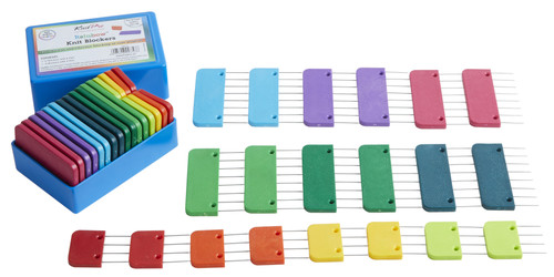 KnitPro Rainbow Knit Blockers -8 W/4 Pins & 12 W/8 Pins - 5A0028F7-1GBL7 - 8907628003586