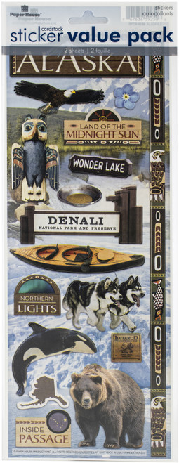 3 Pack - Cardstock Sticker 2/Pkg-Alaska - STCX4004 - 767636815841 3 Pack - Cardstock Sticker 2/Pkg-Alaska - STCX4004 - 767636815841
