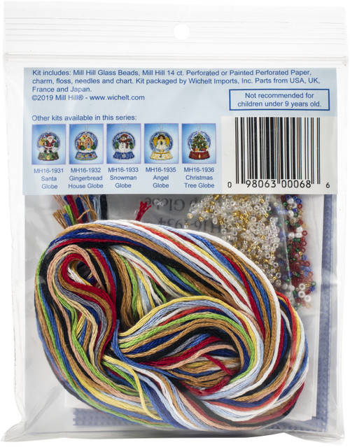 3 Pack - Mill Hill Counted Cross Stitch Ornament Kit 3.25"X2.5"-Toy Shop Snow Globe (14 Count) - MH16-1934 3 Pack - Mill Hill Counted Cross Stitch Ornament Kit 3.25"X2.5"-Toy Shop Snow Globe (14 Count) - MH16-1934